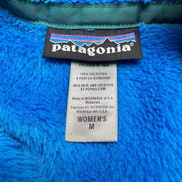 Patagonia | Women | Blue Re-Tool Snap T Fleece Pullover Sweater | Size Medium - Picture 9 of 14